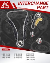 “Timing Chain Kit with Oil Pump Gear for Hyundai Sonata, Kia Optima 2.4L”