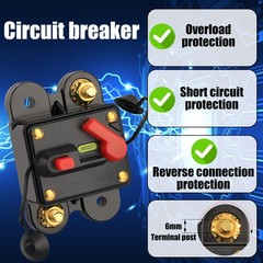 100 Amp Car Circuit Breaker Fuse Reset 12V-48V DC Car Boat Auto Waterproof NEW