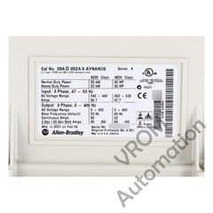 Allen Bradley 20AD052A0AYNANC0 /A PowerFlex 70 480V 52A 40HP Normal Duty 30HP He