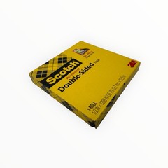 1 Roll Scotch Double-Sided Tape Permanent 1/2″x 1,296″ Clear 3″ Core 665