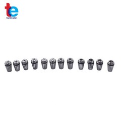 12Pcs ER16 1/32″-3/8″ Spring Collet Set For CNC Milling Lathe Tool