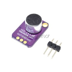 MAX4466 Electret Microphone Amplifier with Adjustable Gain for Arduino