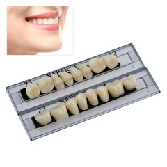 168Pcs Acrylic Resin Denture #23 Dental Upper Lower Shade A2 Teeth Set NEW