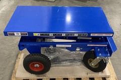Vestil 600 Lb. Double-Scissor Lift Cart with Rough Terrain Tires CART-PN-600-D