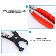 115Pcs 6-22mm Hose Spring Clamp / Plier Fuel/Water Pipe Air Tube Clips Fasteners