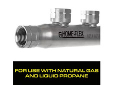 HOME-FLEX 1/2 In. X 1/2 In. X (4) 1/2 Inch CSST FIPT Stainless Steel Manifold