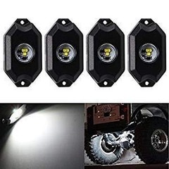 8 pc White Heavy Duty Rock Lights Undercarriage, Bed Light,Exterior Interior,…