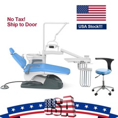 Dental Unit Chair Computer Controlled Hard Leather DC Motor&Stool TJ2688-A1 110V