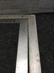 Used Lot of 2 Empire 1110 Flat Tradesman Square, 16″ x 24″, Steel