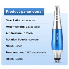 Premium Dental Hygiene Prophy Handpiece Air Motor 4 Holes WIth 4:1 Nose cone