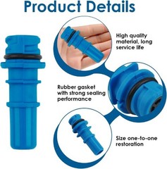 OEM Blue Thermoplastic PCV Valve Fitting 7L3Z6A666A, Positive Crankcase Ventilat