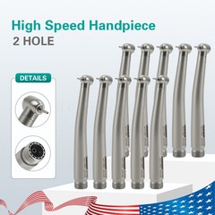1-10PCS 2H Dental High Speed Handpiece One Water Spray Push
