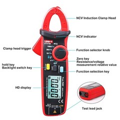 UNI T UT210E TRUE RMS Digital Clamp Meter AC DC Ammeter Voltmeter Ohmmeter