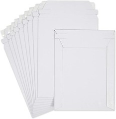 50 – 6″ x 8″ White CD/DVD Photo Ship Flats Cardboard Envelope Mailer Mailers