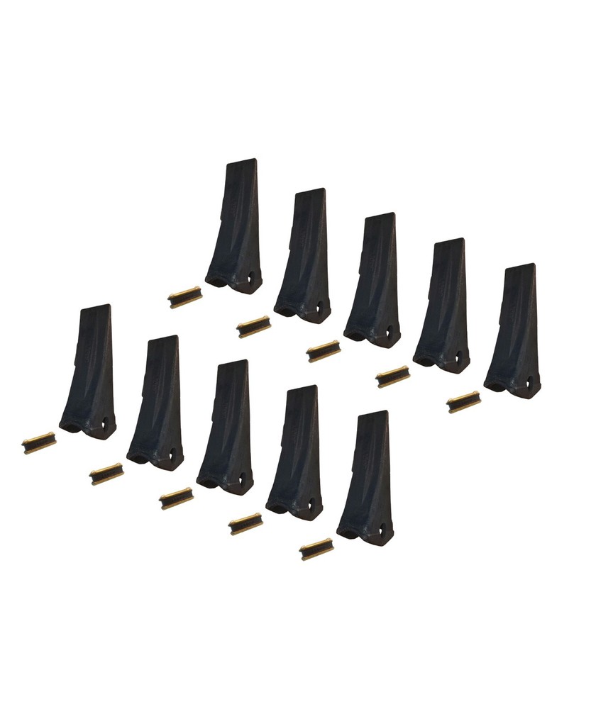 10- H&L Style Bucket Teeth with pins – 2400, 24, 240, 077-2832, 240pn