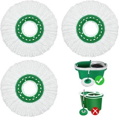 Reusable Mop Head Replacement for Libman Tornado Spin Mop Thick Microfiber Spin