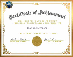 Professional Certificate Paper 8.5 X 11 for Printing, Diploma Paper, Award Certi