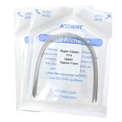 1pack AZDENT Dental Orthodontic Super Elastic Niti Arch Wires Round Natural Form