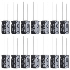 1000Uf 10V 8X12Mm Electrolytic Capacitor 1000 UF MFD 10 Volt 0.32X0.47In Aluminu