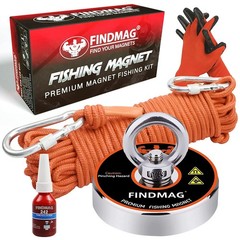 FINDMAG Neodymium Fishing Magnet Kit, 500 lbs