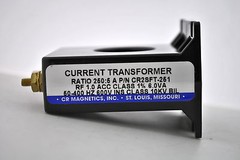 CR Magnetics Current Transformer P/N CR2SFT-251 50-400Hz,600V,Ratio 250:5