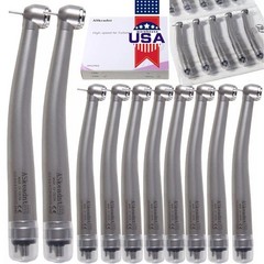 10pcs NSK PANA MAX Style Dental High Speed Handpiece Push Button 4 Holes Midwest