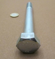 Grade 2 Zinc Cap Screw Bolt, Steel, PT, 3/4″-10 x 7.00″ Length, 5 Pcs
