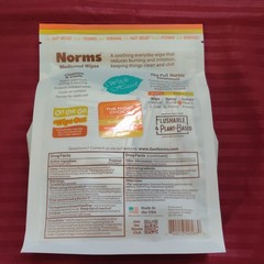 Norms Medicated Wipe Outs Witch Hazel Personal Hygiene Wipes, 24 Flushable