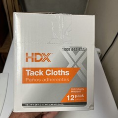 HDX Tack Cloths (144 Cloths) Individually Wrapped 18”x36” Cotton-New!