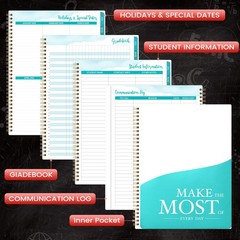 Teacher Planner 2026-2027 – 9 x 11 inches, Black