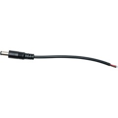 DC Power Pigtail Male 5.5×2.1mm Barrel Plug 6″ Wire Cable for LED Strip Light