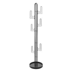 Black Clothing Rack Stand Freestanding Coat Rack Cactus Shape Clothing Stand