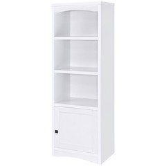 Coaster Laughlin 3-Shelf Engineered Wood Media Tower in White