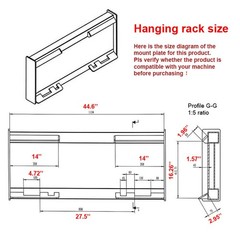 78″ Wolfequip Land Leveler Land Plane Planer Skid Steer Track Loader Attachment