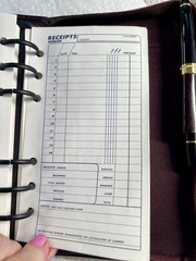 1990s Vintage “Time Planner” w/ Faux Burgundy Leather Ring Binder + New Pages