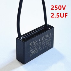 CBB61 250V Capacitor 2 wires 1/2/3/3.5/4/5/6/6.5/7/8/9/10/12/15/18/20/25/30 UF