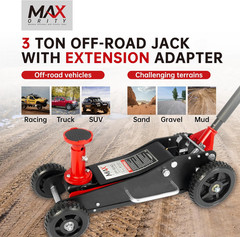 3 Ton Heavy-Duty Off-Road Hydraulic Jack for Trucks, SUVs, and ATVs