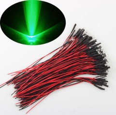 5mm 3mm LED Bulb Lamp Diodes Light Pre-Wired 12V 20cm DC Fr DIY Car Boat Toy LOT