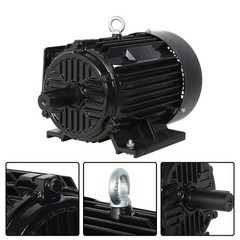 5 HP 3 Phase Electric Motor 1800 RPM 184T Frame TEFC 230/460 Volt Severe Duty