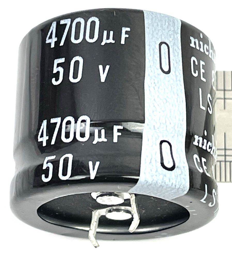 Nichicon 50V 4700uF 25x30mm 85C Snap In Capacitor MHC