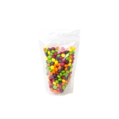 STP-12Z-400A 4 mil Clear Stand Up Pouch W/ Zipper & Tear Notches 6.5″x10.5″x3.5″