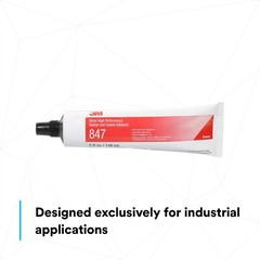 3M 847 Nitrile High Performance Rubber and Gasket Adhesive, Brown