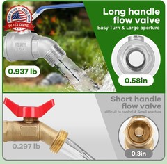 3-Size IBC Tote Adapter Kit, 275-330 Gallon IBC Tote Water Tank Hose Fittings, 2
