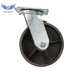 4PCS 6″ Heavy Duty Casters Cast Iron Wheels,Load Capacity 1300LBS with Brake