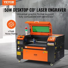 VEVOR 50W CO2 Laser Engraver and Cutter 12 x 20 in 19.7 IPS Engraving Machine