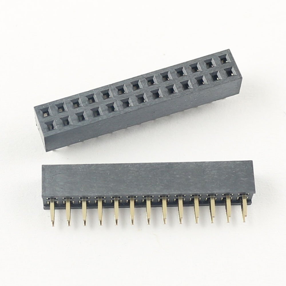 5Pcs 2mm 2.0mm Pitch 2×13 Pin 26 Pin Female Dual Straight Header Strip H=4.3mm