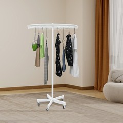 Round Clothing Rack Clothing Display Rack Floor-standing Garment Hanging Rack