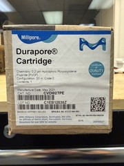 Millipore CVDI02TPE Durapore Hydrophilic Cartridge Filter 0.2 Micron. NEW!