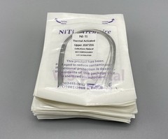 Dental Ortho Arch Wire Thermal Activated Niti Round Rectangular Natural Form