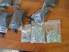 3.10 Lbs Lot Spring Washers & Split Lock Washers ( 4000+- Pieces ) As Pictured